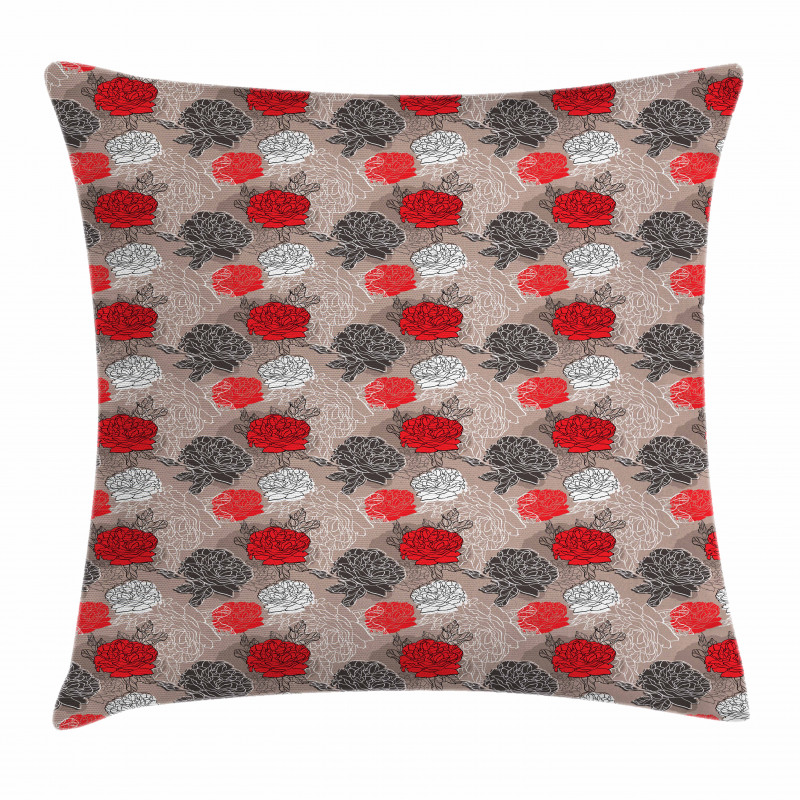 Blossoming Peony Pillow Cover