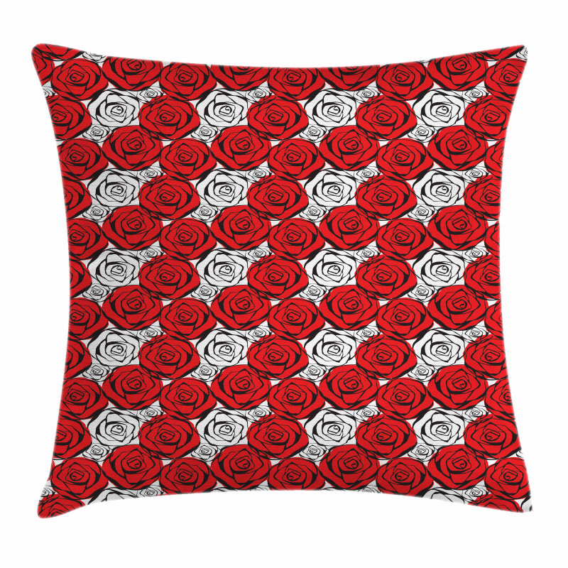 Roses Contours Pillow Cover