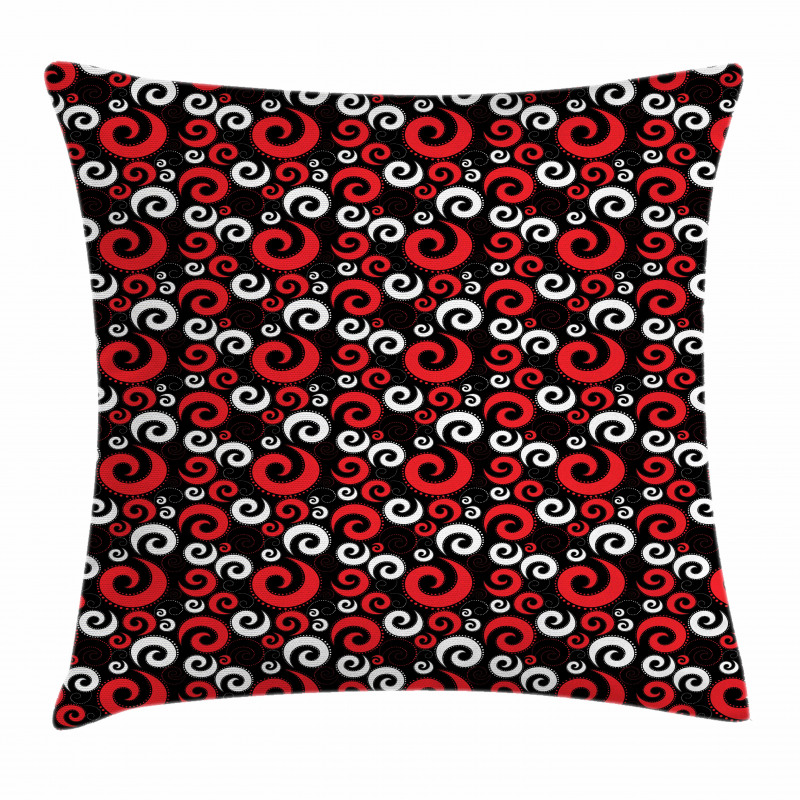 Spirals and Dots Pillow Cover