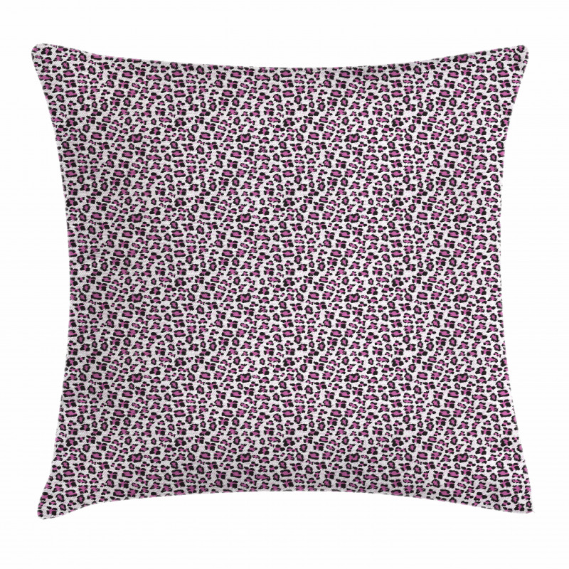 Girly Pink Black Pillow Cover