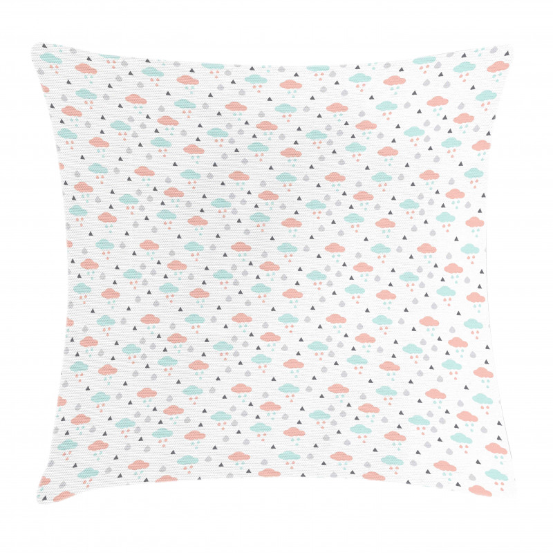 Clouds Raindrops Winter Pillow Cover