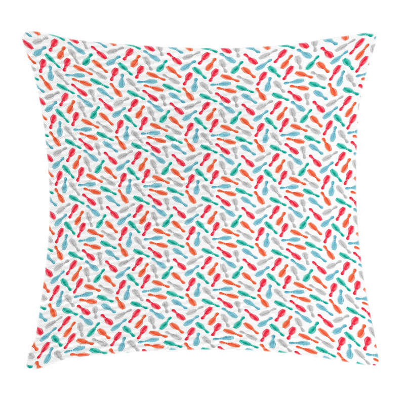 Watercolor Skittles Pillow Cover