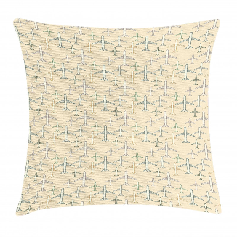 Jet Airliners Pillow Cover