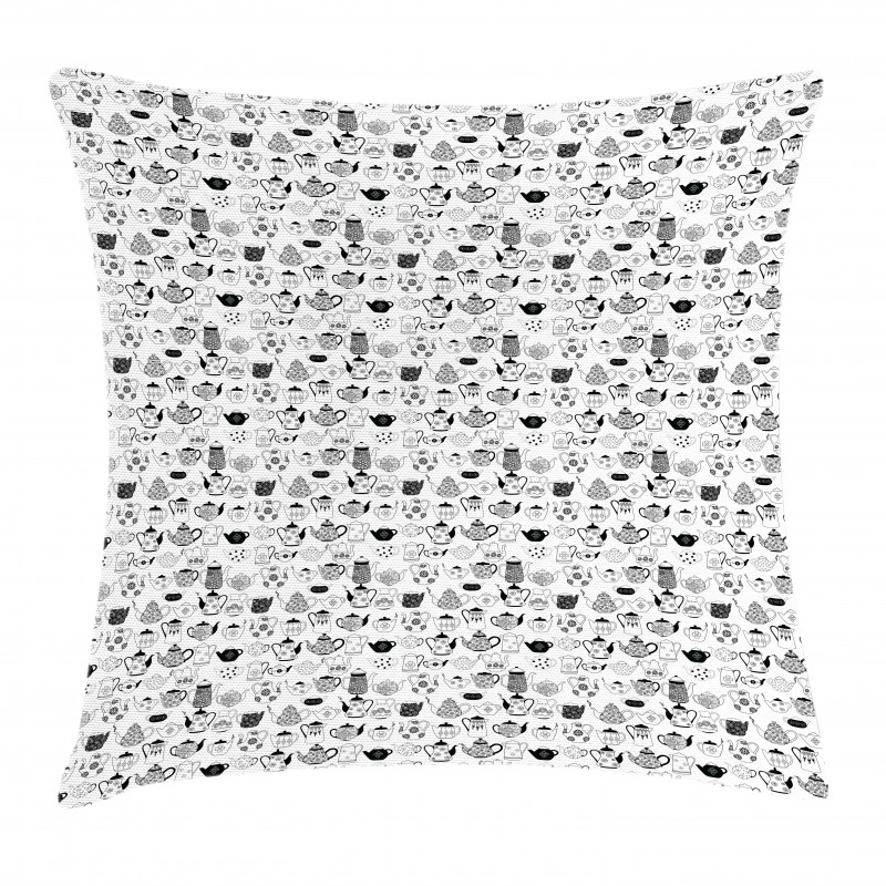 Timeless Teapots Pillow Cover