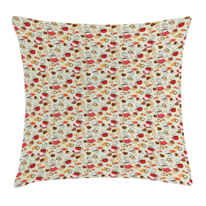 Heart Shaped Cookies Pillow Cover