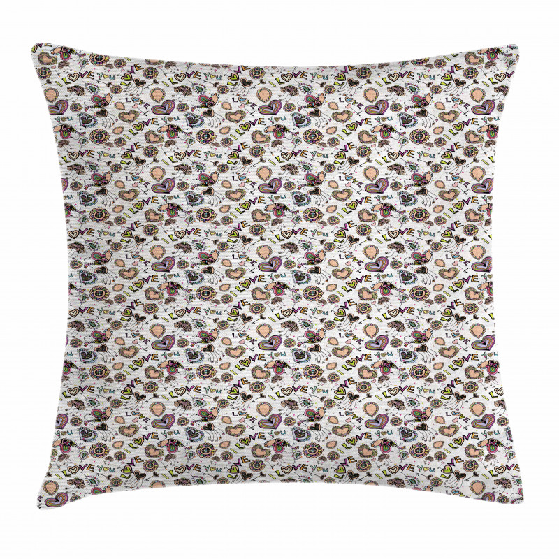 Abstract Amour Pillow Cover