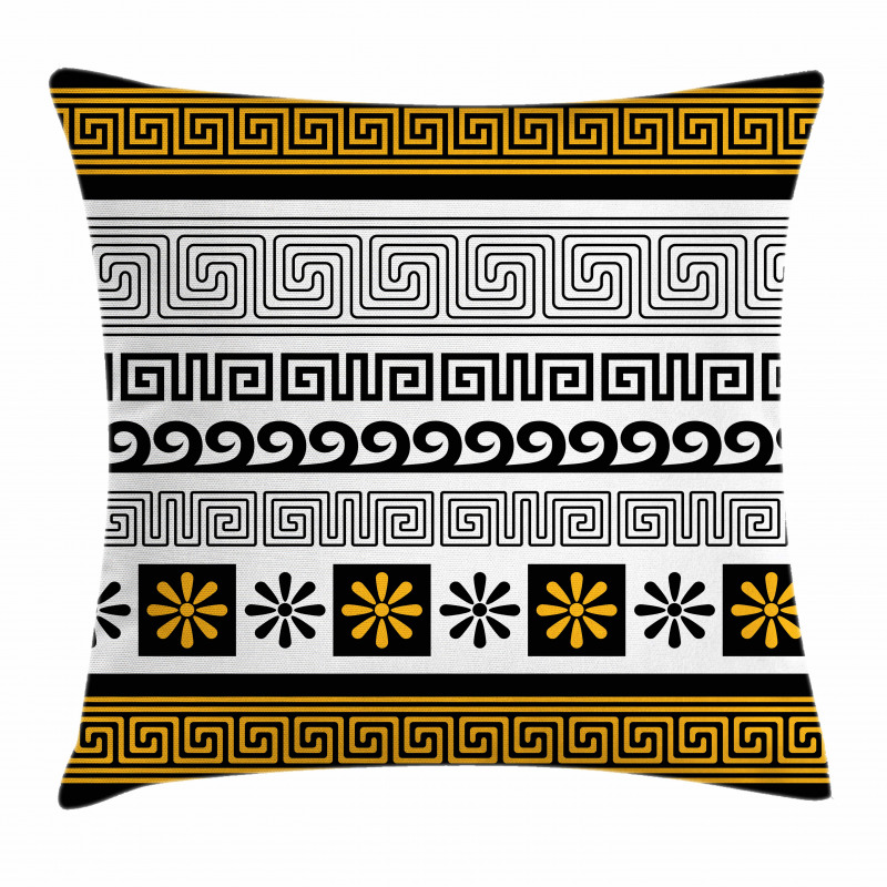 Greece Historical Theme Pillow Cover