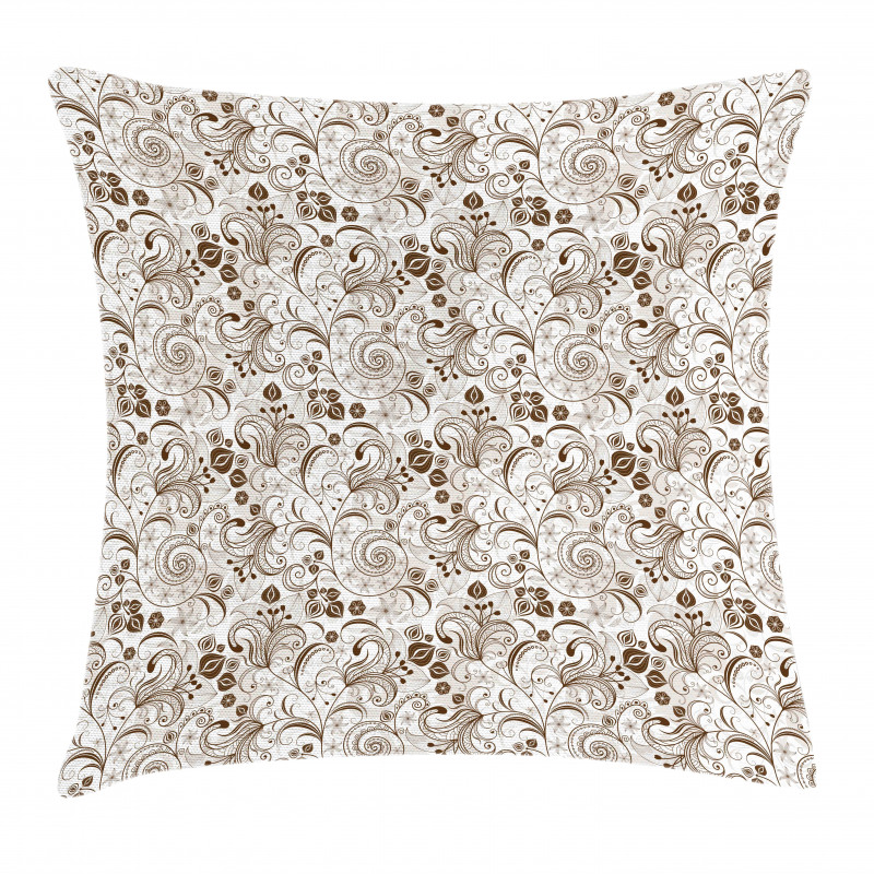 Classic Floral Motifs Pillow Cover