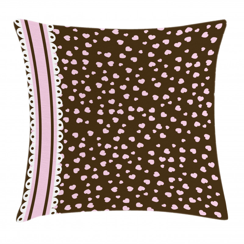 Romatinc Heart Motif Pillow Cover