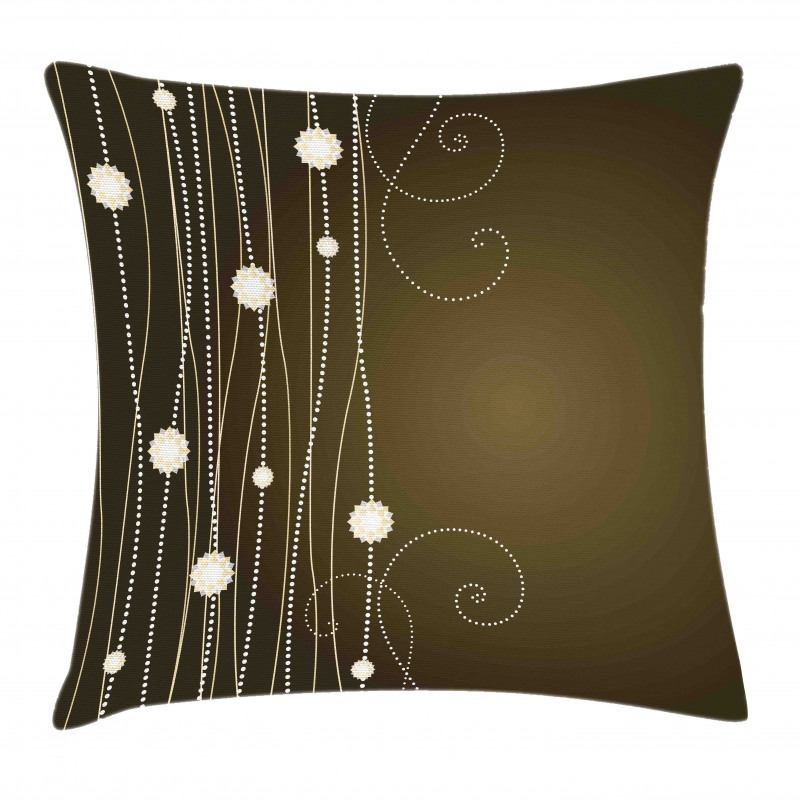 Dotted Lines Vintage Pillow Cover