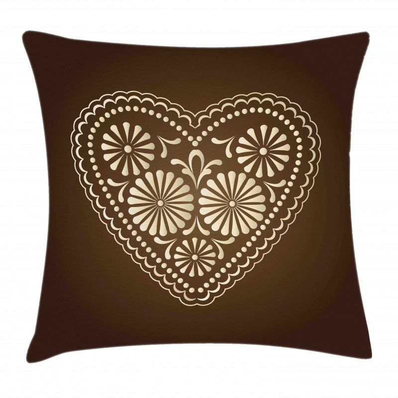 Romantic Heart Pattern Pillow Cover