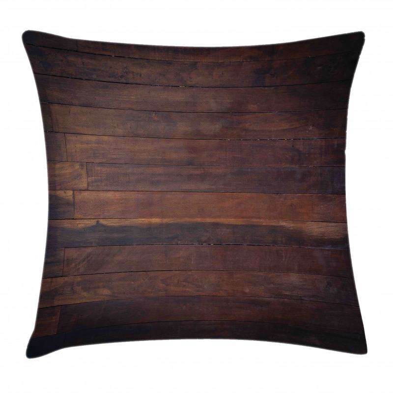 Aged Dark Timber Pillow Cover