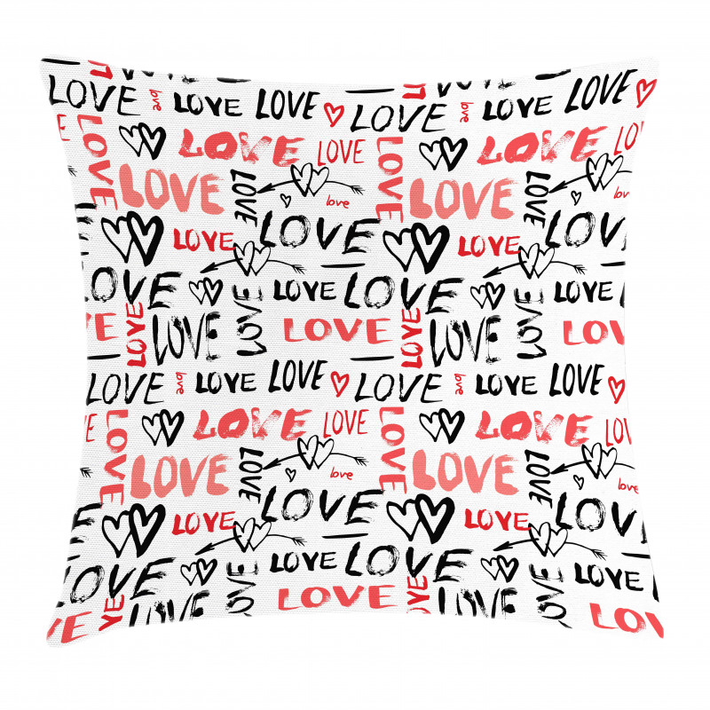 Hand Drawn Doodle Pillow Cover