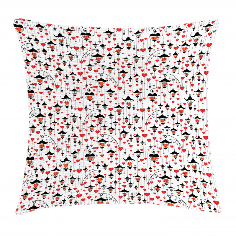 Ornate Hearts Pillow Cover