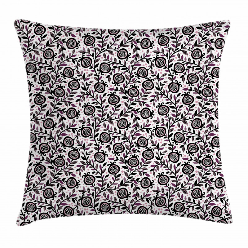 Pomegranate Floral Pillow Cover