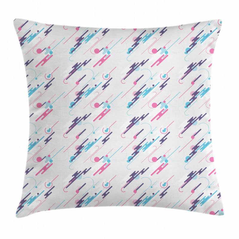 Eighties Style Futuristic Pillow Cover