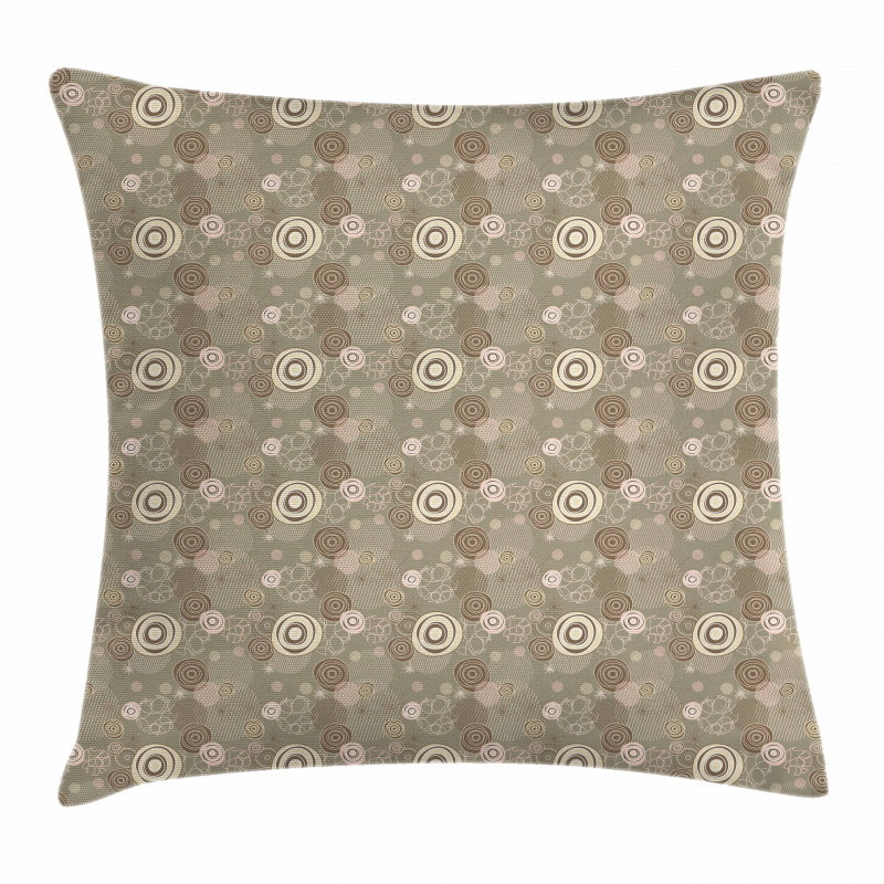 Circles and Lines Pillow Cover