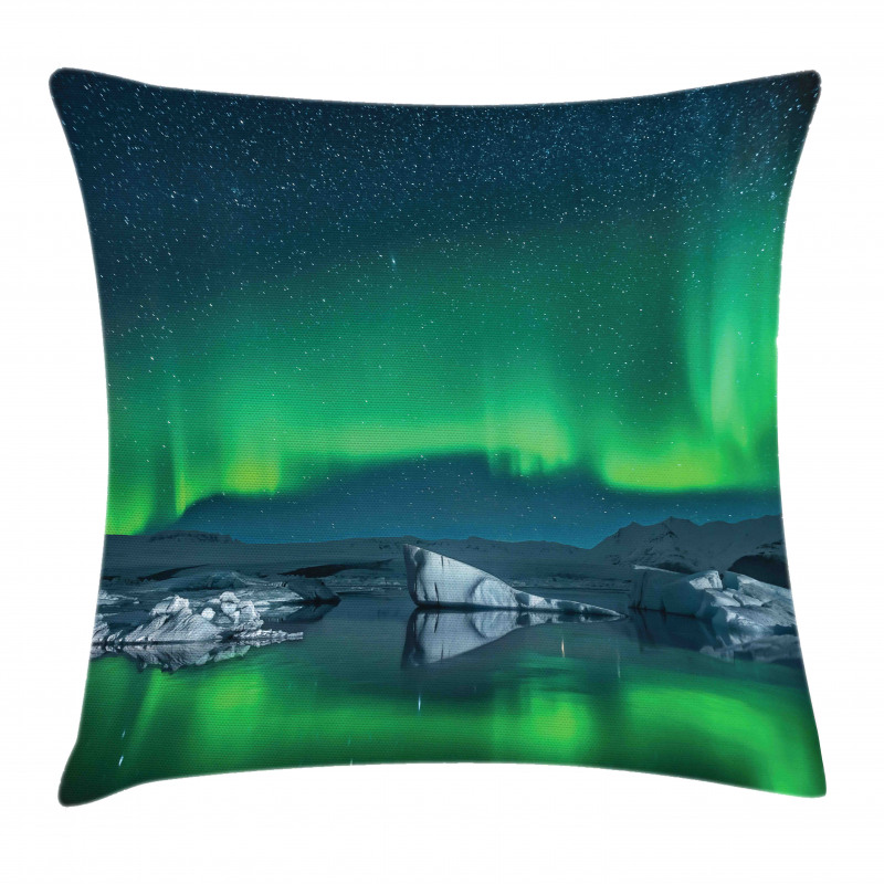 Snowy Hills of Arctic Pillow Cover