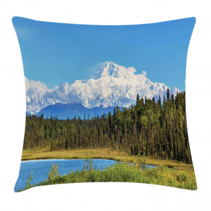 Snow Covered Mountain Pillow Cover