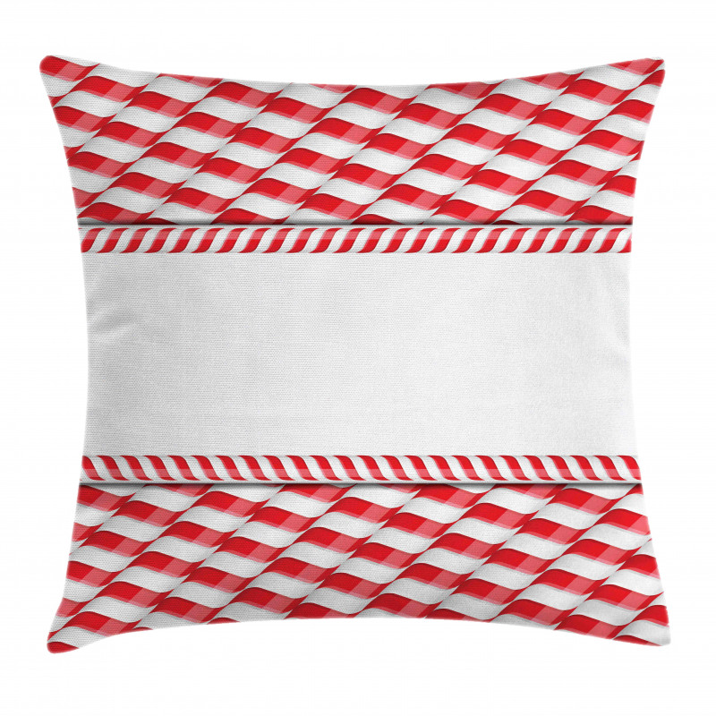 Abstract Xmas Border Pillow Cover