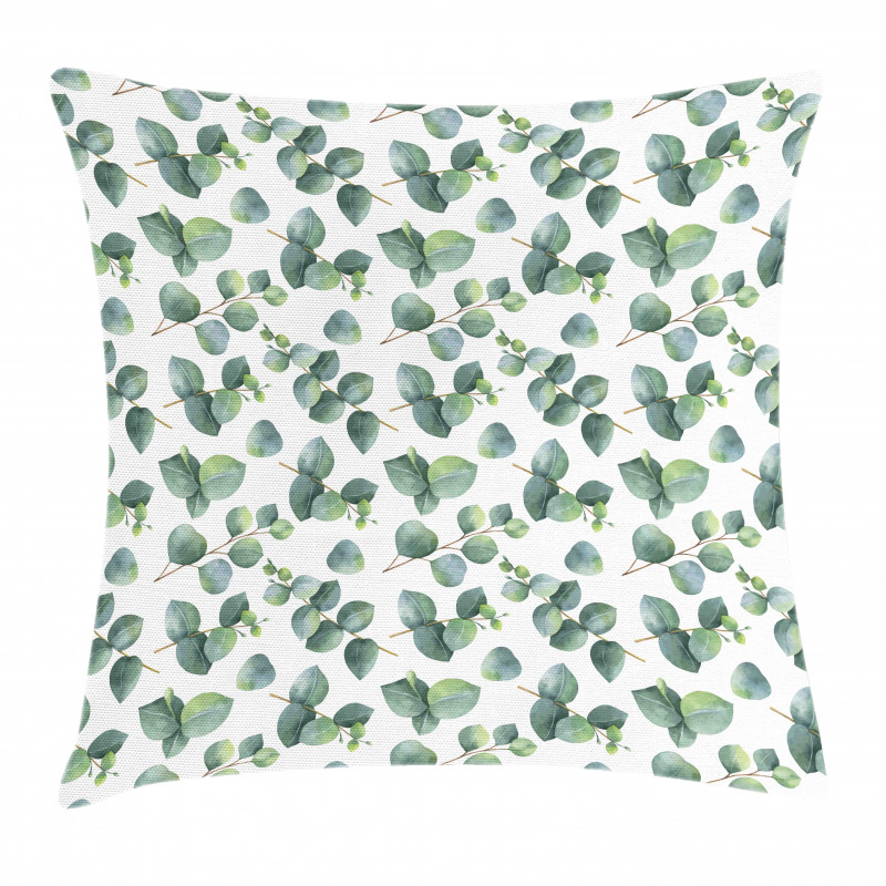 Watercolor Eucalyptus Art Pillow Cover