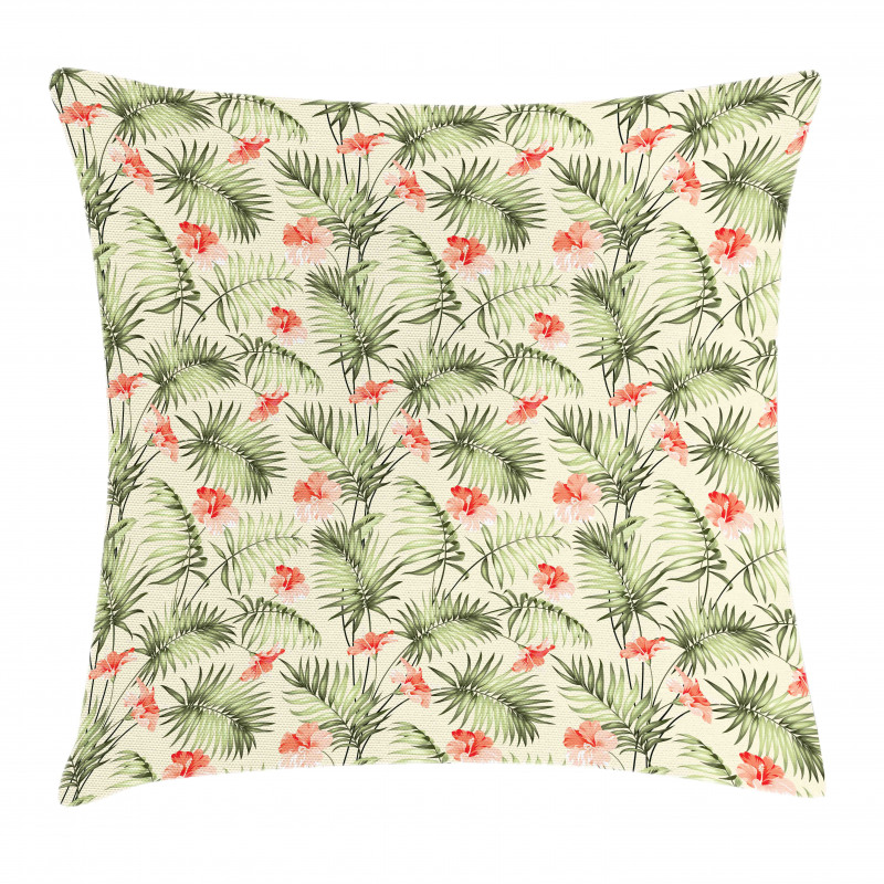 Hawaiian Aloha Hibiscus Pillow Cover