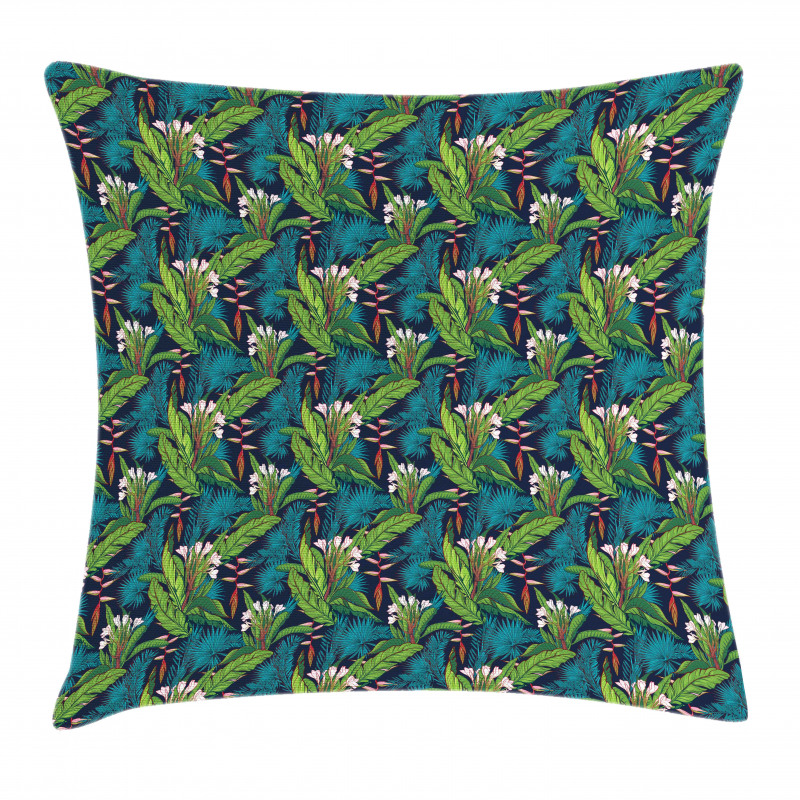 Tropical Jungle Pattern Pillow Cover