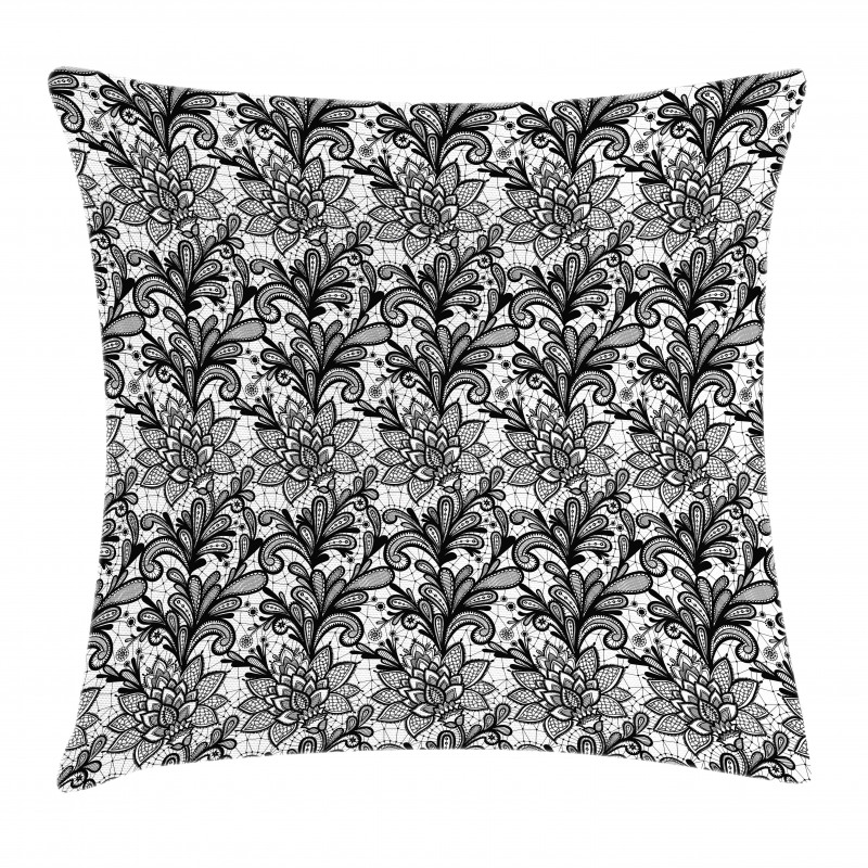Vintage Lace Style Gothic Pillow Cover