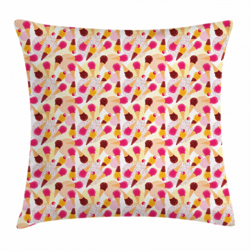 Cherries and Circles Pillow Cover