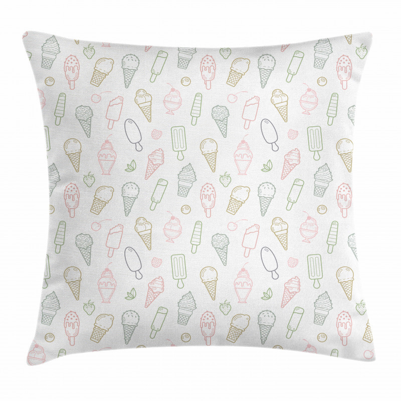 Pastel Childish Retro Pillow Cover