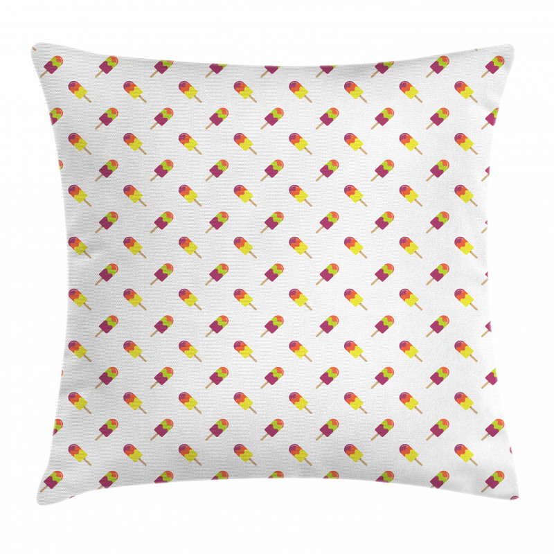 Colorful Summer Snack Pillow Cover