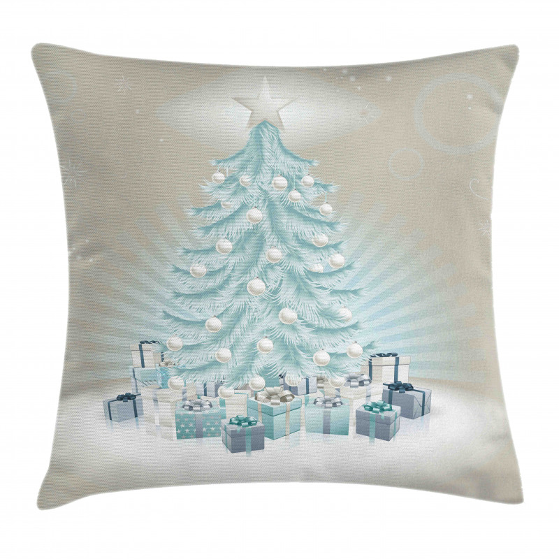 Xmas Tree Presents Pillow Cover