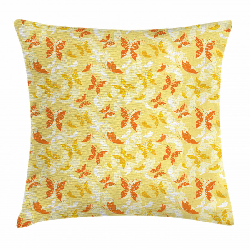 Swirled Butterfly Pillow Cover