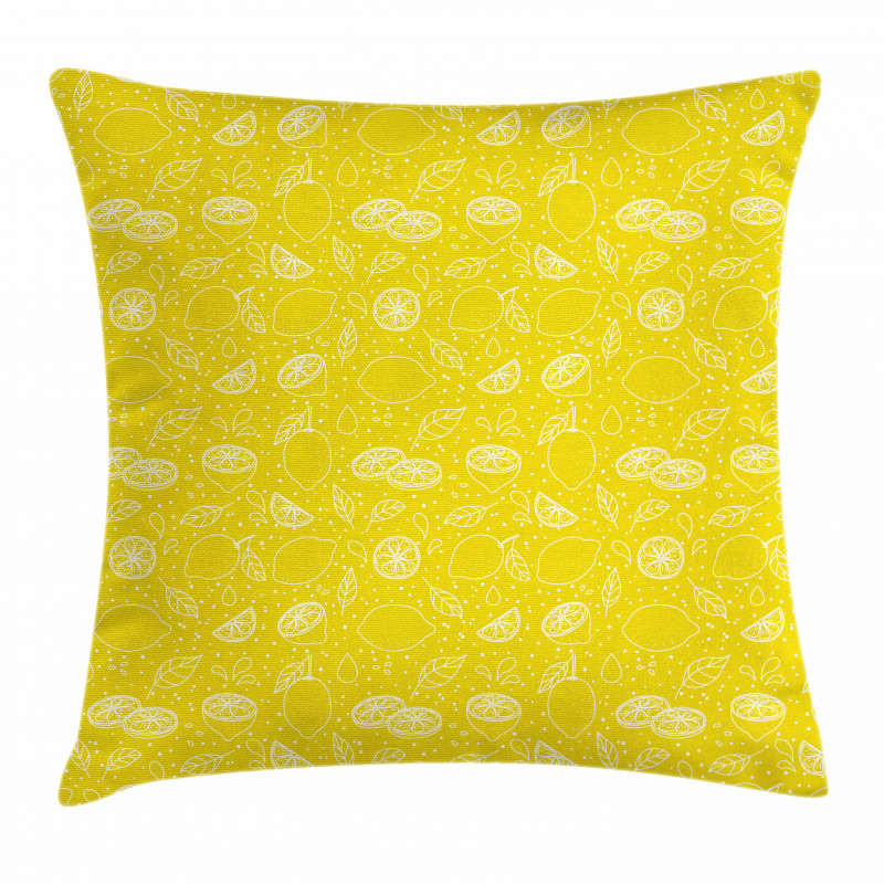 Lemon Design Pillow Cover