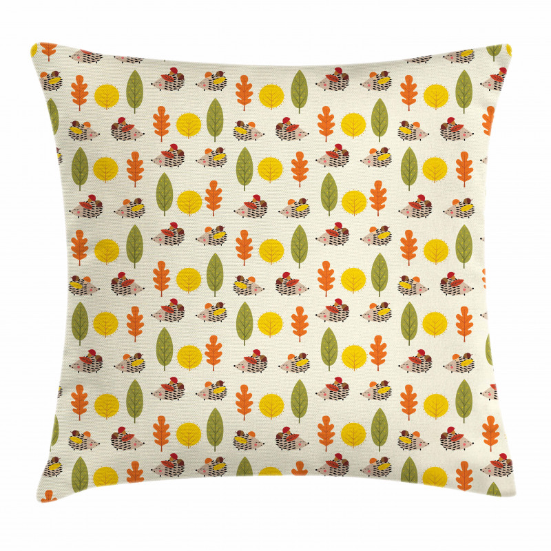Different Trees Animals Pillow Cover