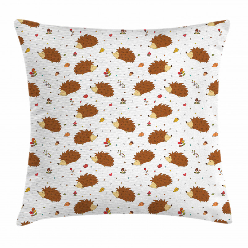 Playful Forest Animals Pillow Cover