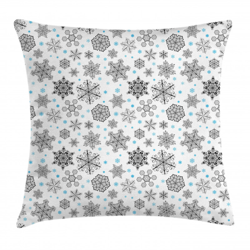 Lace Style Winter Pillow Cover