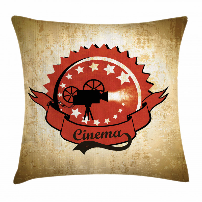 Old Camera Stars Pillow Cover