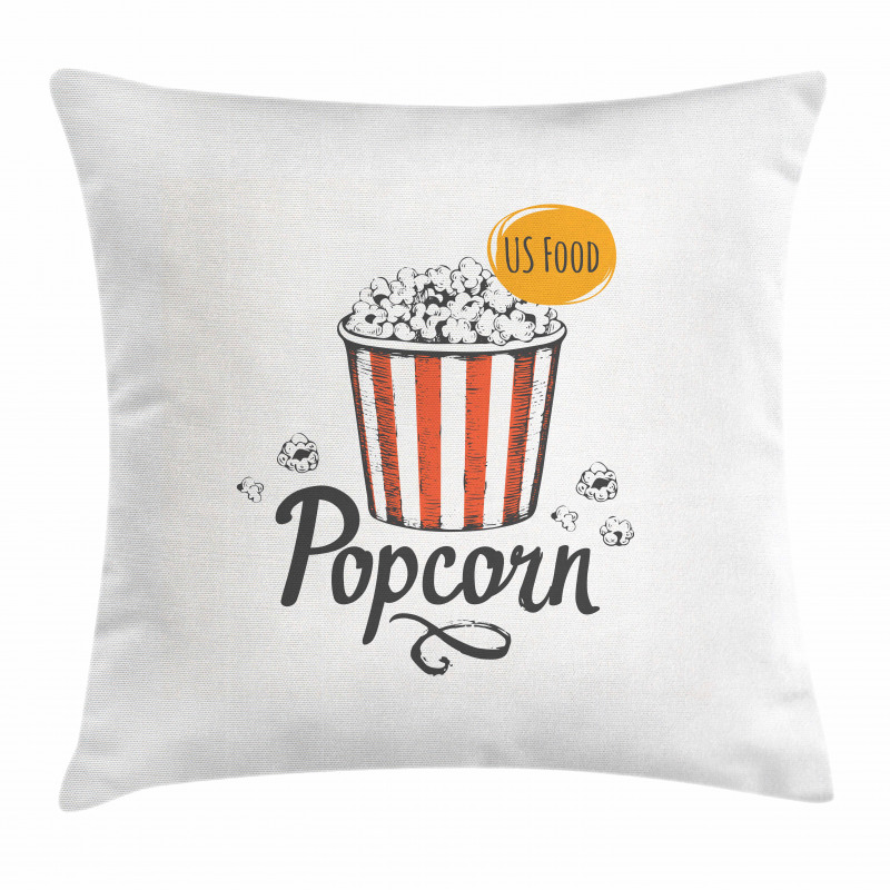 Sketch Popcorn Pillow Cover