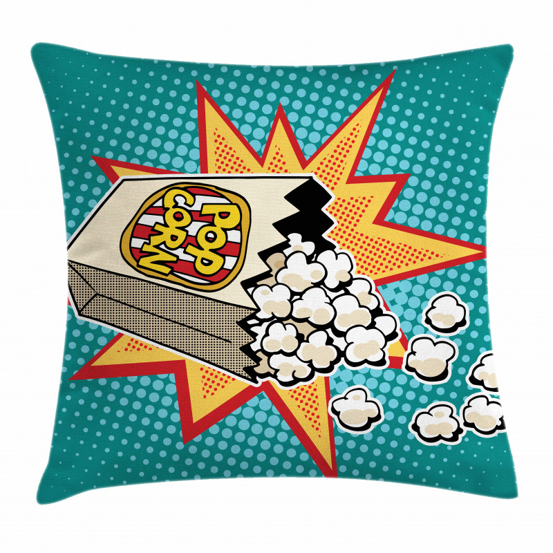 Retro Popcorn Pillow Cover