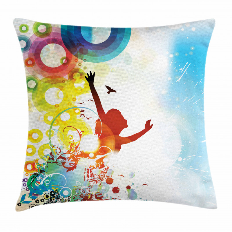 Abstract Woman Pillow Cover