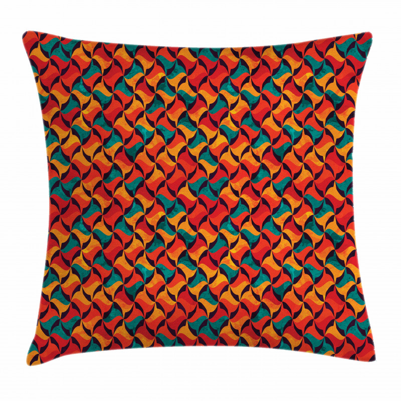 Abstract Funky Waves Pillow Cover
