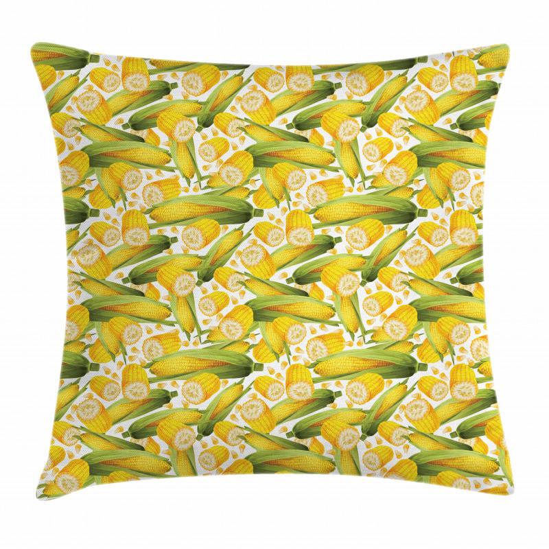 Organic Vegetable Stalks Pillow Cover