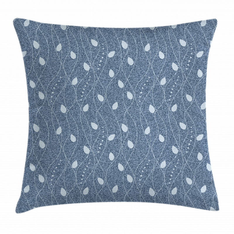 Branches over Denim Pillow Cover