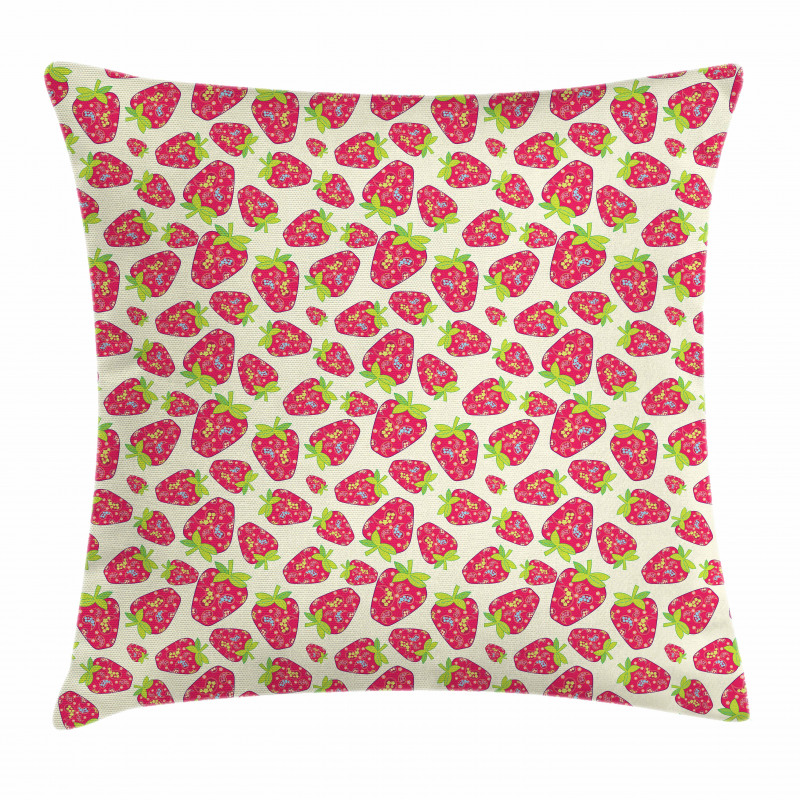 Fruit Paisley Motifs Pillow Cover