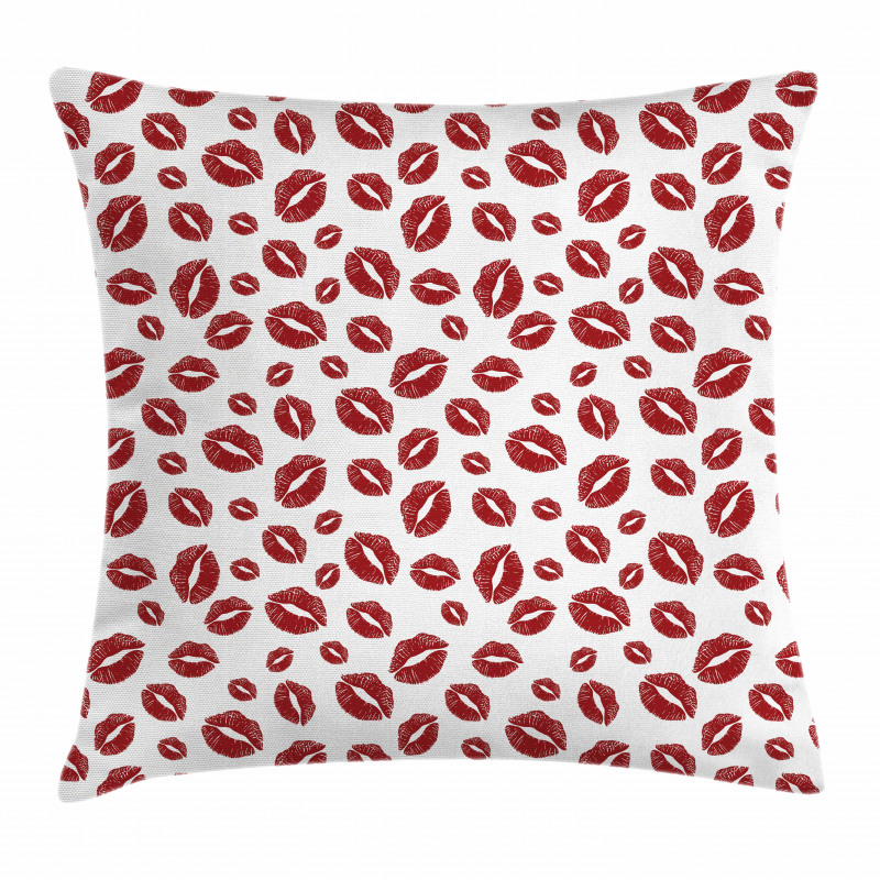 Pop Art Lipstick Stain Pillow Cover