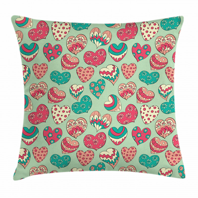 Colorful Love Cheers Pillow Cover