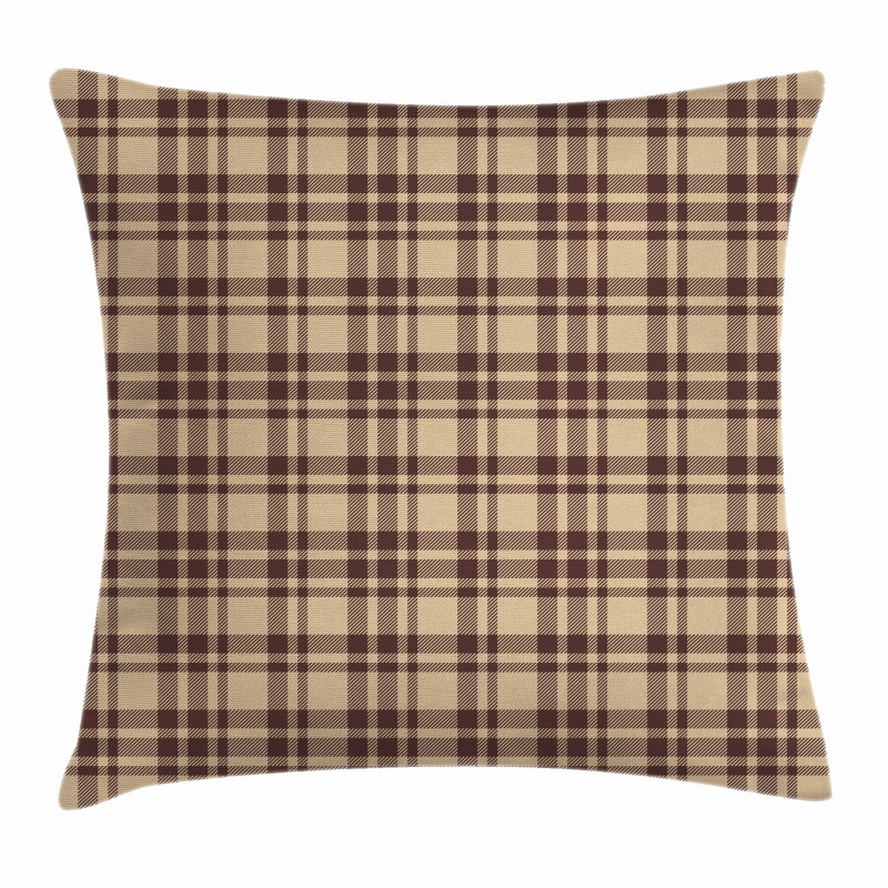 Old Fashioned Tartan Pillow Cover