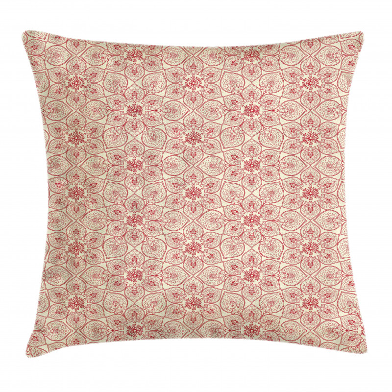 Curvy Flowers Pillow Cover