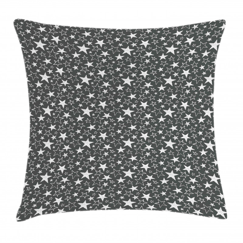 Greyscale Geometric Shapes Pillow Cover